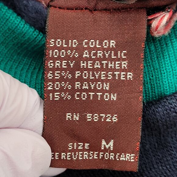 Vintage 90s MOD Blank Sweatshirt Womens Medium 20x20 Boxy Baggy - Picture 5 of 13